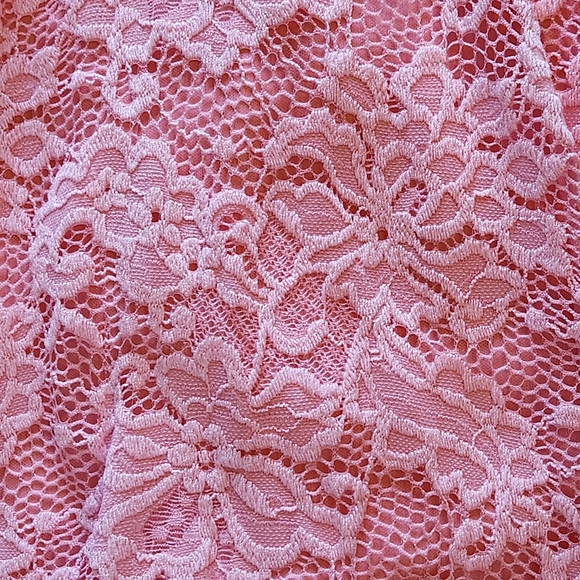 Just Kids Lace overlay dress Size 10 Color pink Made in the USA 🇺🇸 - Picture 3 of 8